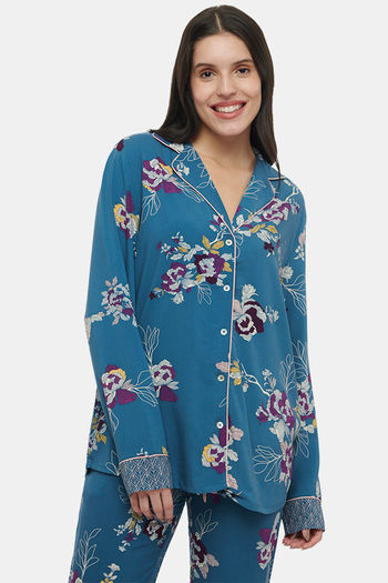 Buy Triumph Viscose Pyjama Sets - Blue Combination